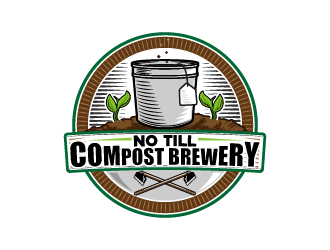 No Till Compost Brewery logo design by reight