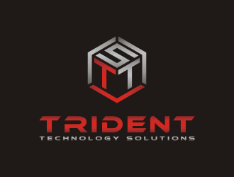Trident Technology Solutions logo design by rizqihalal24
