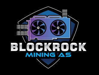 Blockrock Mining AS logo design by Suvendu