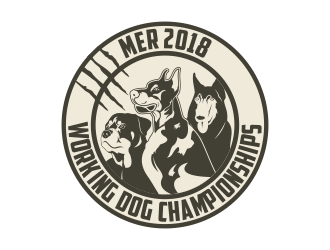 MER 2018 Working Dog Championships logo design by Kruger