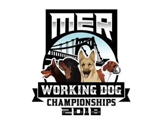 MER 2018 Working Dog Championships logo design by DreamLogoDesign