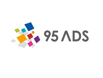 95 Ads logo design by YONK