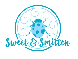Sweet & Smitten logo design by DreamLogoDesign
