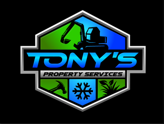 Tonys property services logo design by megalogos