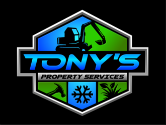 Tonys property services logo design by megalogos