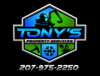 Tonys property services logo design by megalogos