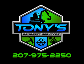 Tonys property services logo design by megalogos
