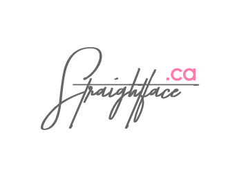 straightface.ca logo design by grea8design