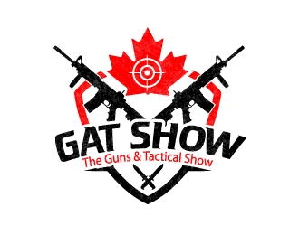 GAT SHOW (The Guns & Tactical Show) logo design by Kanenas