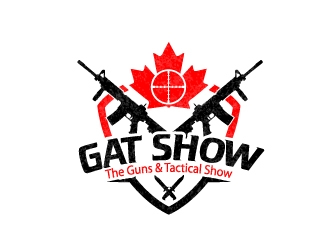 GAT SHOW (The Guns & Tactical Show) logo design by Kanenas