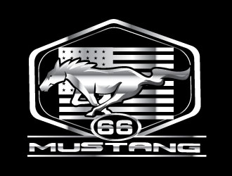 66 Mustang  logo design by Suvendu