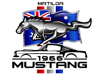 66 Mustang  logo design by THOR_