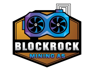 Blockrock Mining AS logo design by Suvendu