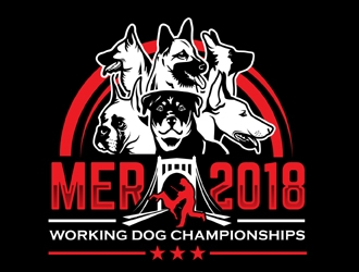 MER 2018 Working Dog Championships logo design by MAXR