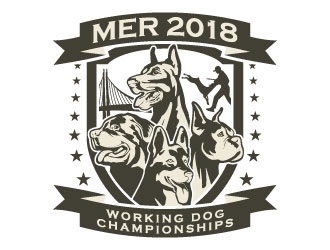 MER 2018 Working Dog Championships logo design by daywalker