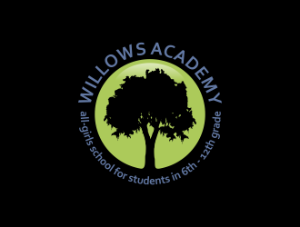 Willows Academy logo design by BlessedArt