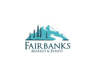 Fairbanks Market & Events logo design by Greenlight