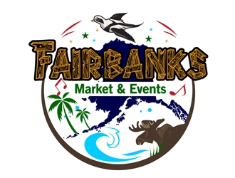 Fairbanks Market & Events logo design by DreamLogoDesign