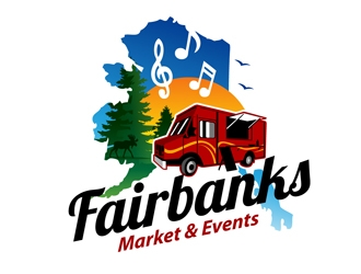 Fairbanks Market & Events logo design by DreamLogoDesign