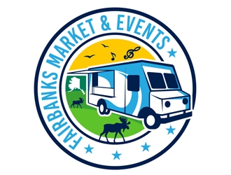Fairbanks Market & Events logo design by DreamLogoDesign