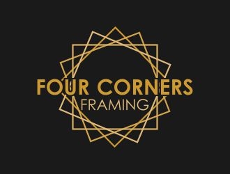 Four Corners Framing logo design by WoAdek