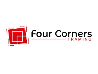 Four Corners Framing logo design by amar_mboiss