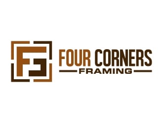 Four Corners Framing logo design by abss