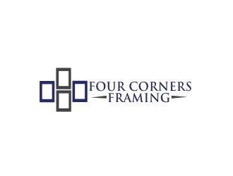 Four Corners Framing logo design by ElonStark