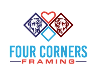 Four Corners Framing logo design by DreamLogoDesign