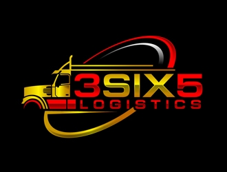3SIX5 LOGISTICS LLC logo design by DreamLogoDesign