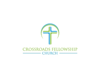 Crossroads Fellowship Church  logo design by my!dea