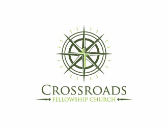 Crossroads Fellowship Church  logo design by AYATA
