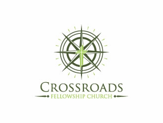 Crossroads Fellowship Church  logo design by AYATA