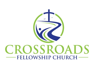 Crossroads Fellowship Church  logo design by logoguy