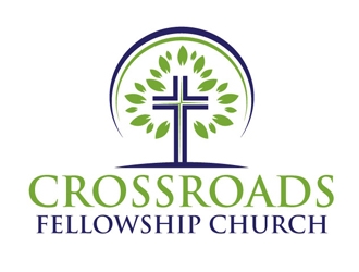 Crossroads Fellowship Church  logo design by logoguy
