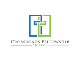 Crossroads Fellowship Church  logo design by Andri