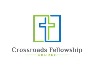 Crossroads Fellowship Church  logo design by Andri
