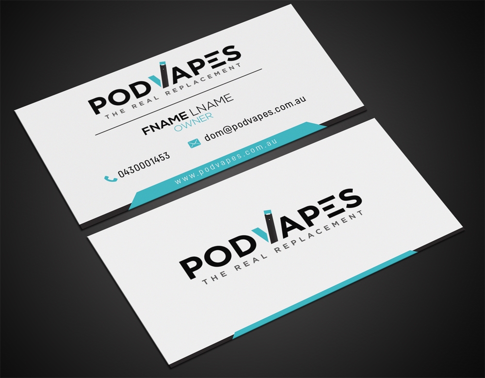 PODVAPES.COM.AU logo design by aamir