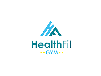 HealthFit Gym  logo design by logolady