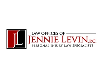 Law Offices of Jennie Levin, P.C.    Personal Injury Specialists logo design by jaize