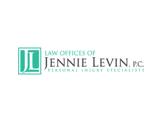 Law Offices of Jennie Levin, P.C.    Personal Injury Specialists logo design by denfransko