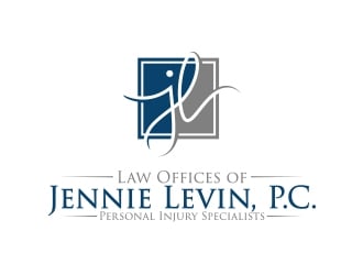 Law Offices of Jennie Levin, P.C.    Personal Injury Specialists logo design by MarkindDesign