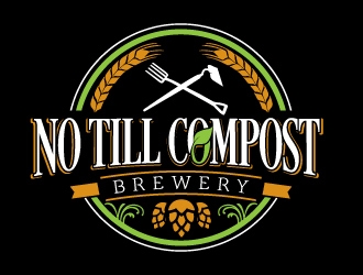 No Till Compost Brewery logo design by jaize