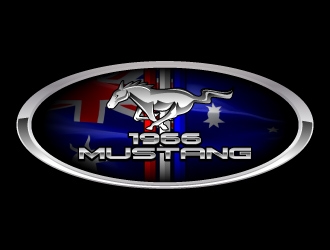 66 Mustang  logo design by jaize