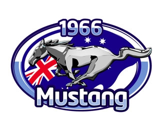 66 Mustang  logo design by LogoInvent