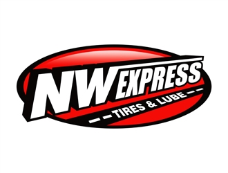 Northwest Express, Tires & Lube logo design by gitzart