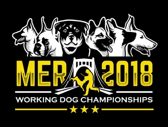 MER 2018 Working Dog Championships logo design by MAXR