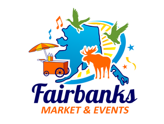 Fairbanks Market & Events logo design by haze