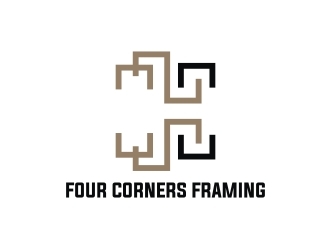 Four Corners Framing logo design by EkoBooM
