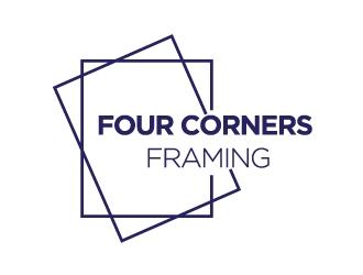 Four Corners Framing logo design by Erasedink